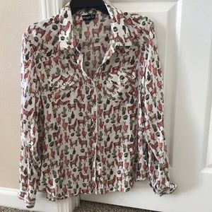 Lama button down